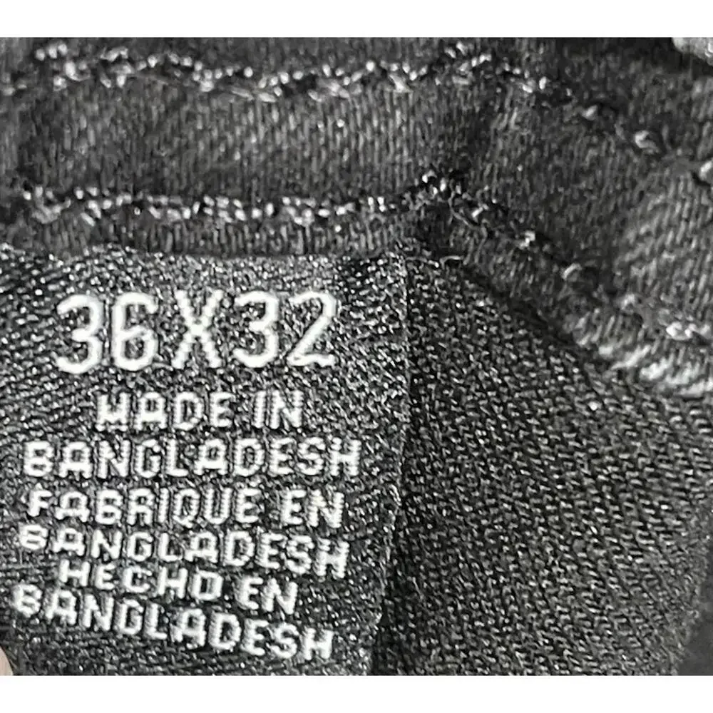 Kenneth Cole Slim Fit Men's Black Wash Jeans Size 36x32